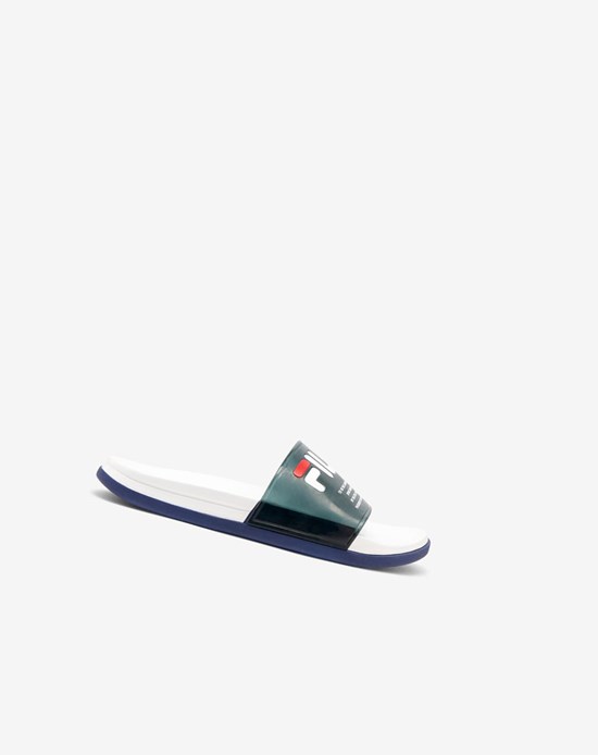 Fila Drifter Luxe Clear Chanclas Sandals Azul Marino Blancas Azul Marino | 98AEXCDSO