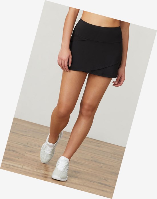 Fila Essentials Tiered Skort Negras | 27VCOZJWT