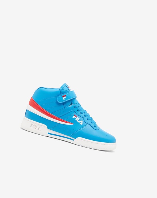 Fila F-13 Mid Tenis Shoes Azules Rojas Blancas | 87KWBLYZU