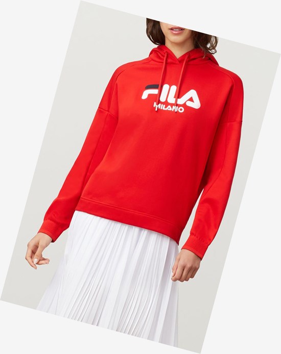 Fila Fila Milano Hoodie Rojas | 54GHCXUMS