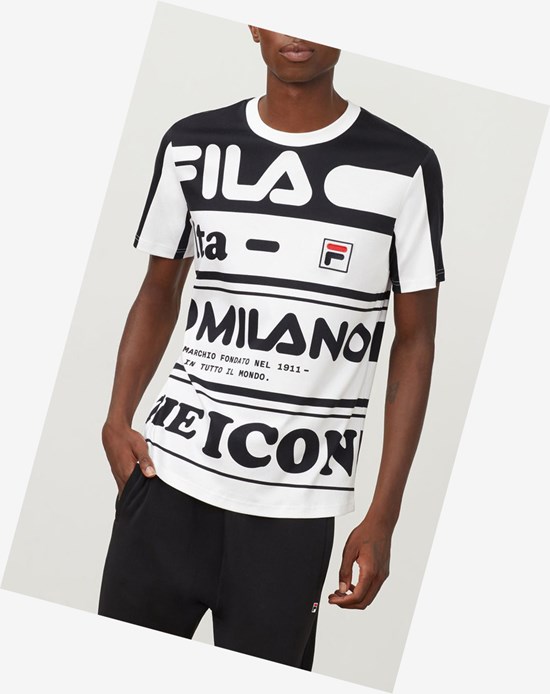 Fila Fila Milano Printed Algodon Tee Negras | 51MZUYSWO