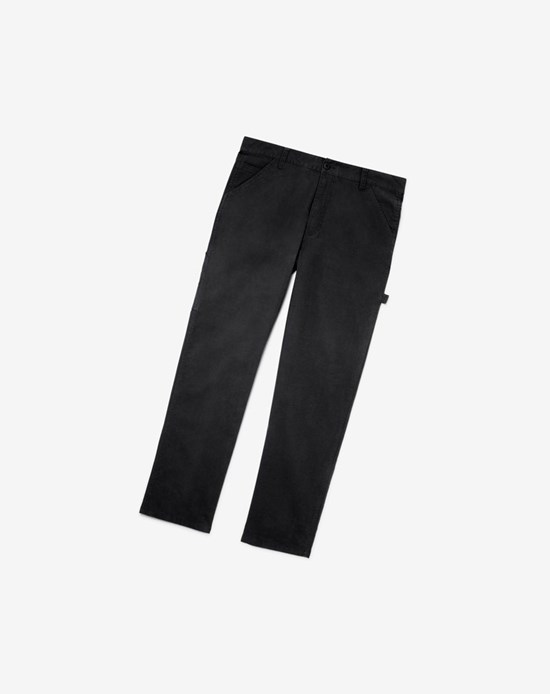 Fila Flannel Forro Carpenter Pants - 30 Inseam Negras | 65TSGKLRY