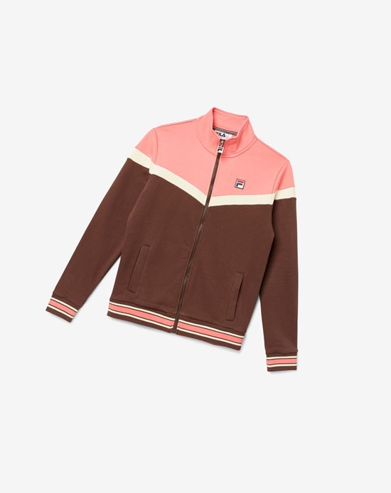 Fila Flint Pista Jacket 283 French Toast | 54NIPMALR