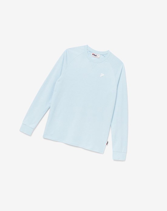 Fila Flynn Long Sleeve Tee 423 Angel Falls | 69OACSKYT