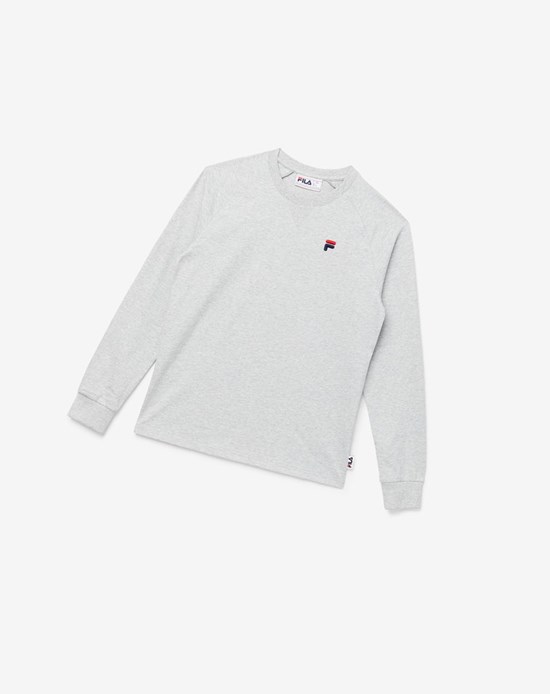 Fila Flynn Long Sleeve Tee Gris Claro | 04RJDNYXQ