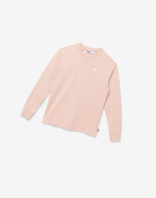 Fila Flynn Long Sleeve Tee Rosas | 04DFQOAZC