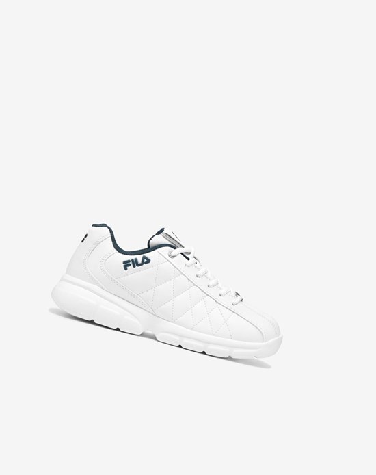 Fila Fulcrum 3 Tenis Shoes Blancas Blancas Azul Marino | 08NTHOLSP