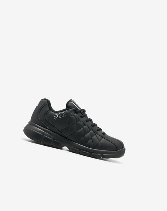 Fila Fulcrum 3 Tenis Shoes Negras Negras Plateadas | 73SPTNVKY