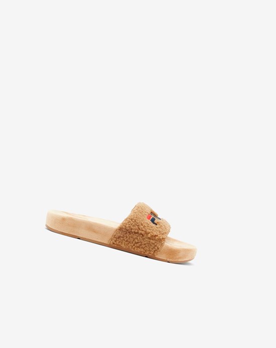 Fila Fuzzy Drifter Chanclas Sandals Beige Azul Marino Rojas | 72SKGLNEQ