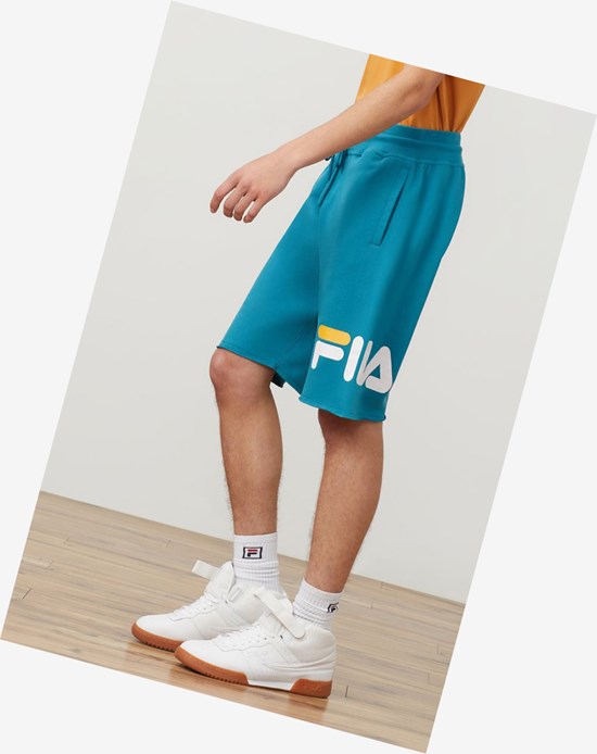 Fila George Corta Azules Blancas Amarillo | 46AHIBSJM