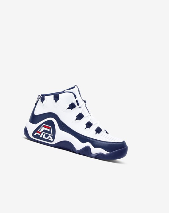 Fila Grant Hill 1 Sneakers Blancas Azul Marino Rojas | 29PQNGEVZ