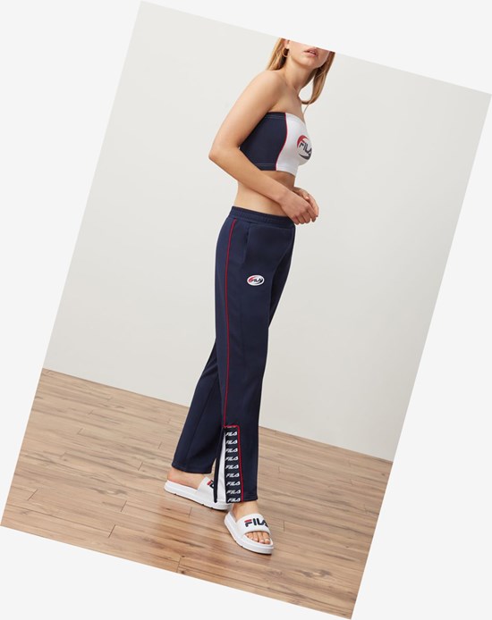 Fila Guadaloupe Pista Pant Peac/Wht/Cred | 65JIGYALV