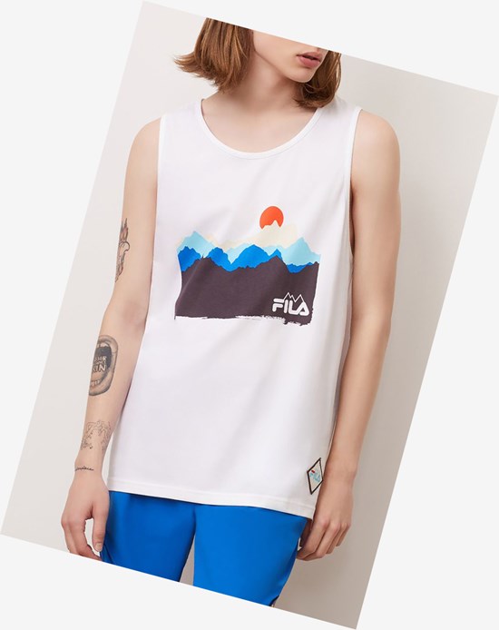 Fila Horizon Tank Blancas | 85GQPJAYI