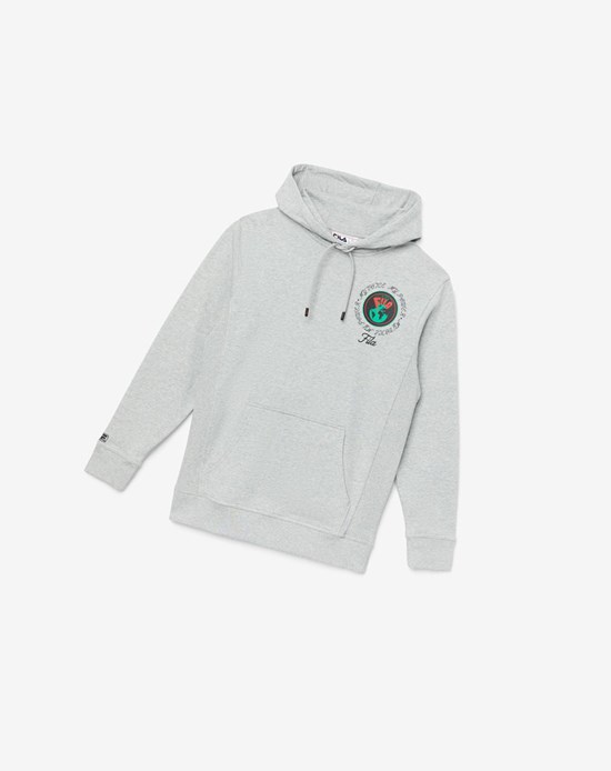 Fila Hunt Hoodie Gris | 38RBGSZEI