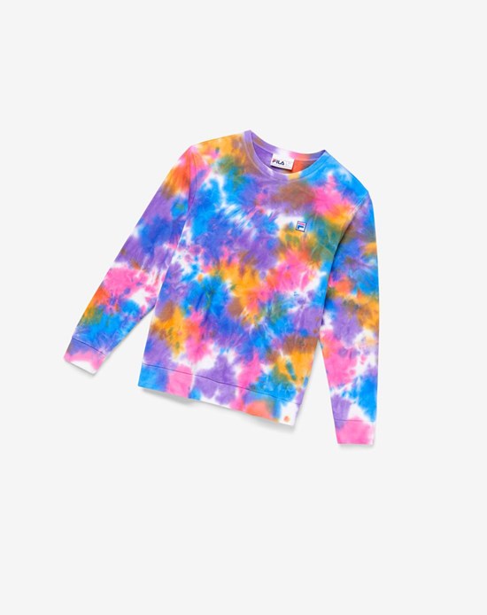 Fila Jamie Tie Dye Crewneck Sueter 486 Tie Dye | 74RHKMFNU