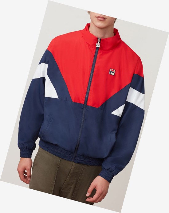 Fila Katya Viento Jacket Peac/Cred/Wht | 46VMAFNLQ