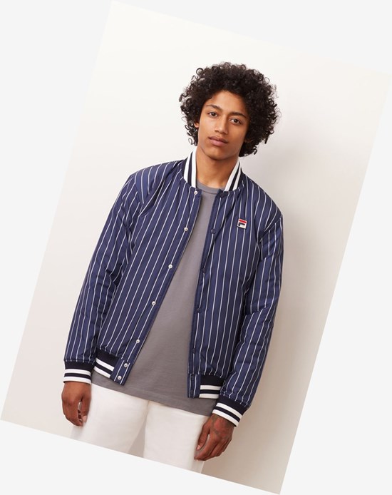 Fila Lakeland Bomber Jacket Peac/Wht | 80GDURKSW