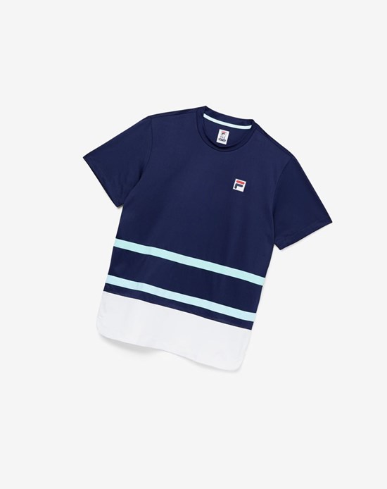 Fila Legends Rally Crew Azul Marino Blancas | 51MLETZJK