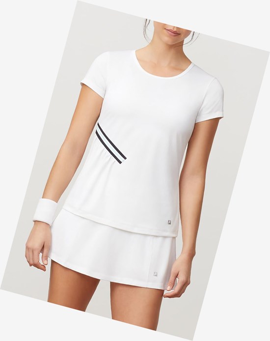 Fila Love Game Corta Sleeve Top Blancas | 45QVWCRPX