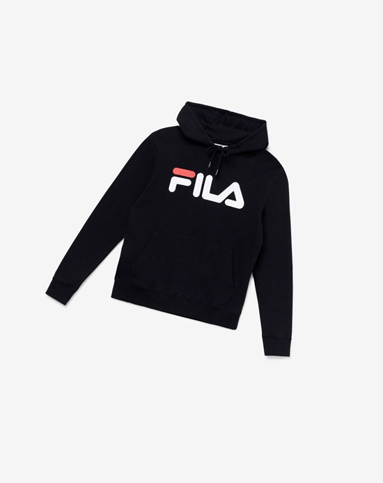 Fila Lucy Hoodie Negras Blancas | 61HVALOQC