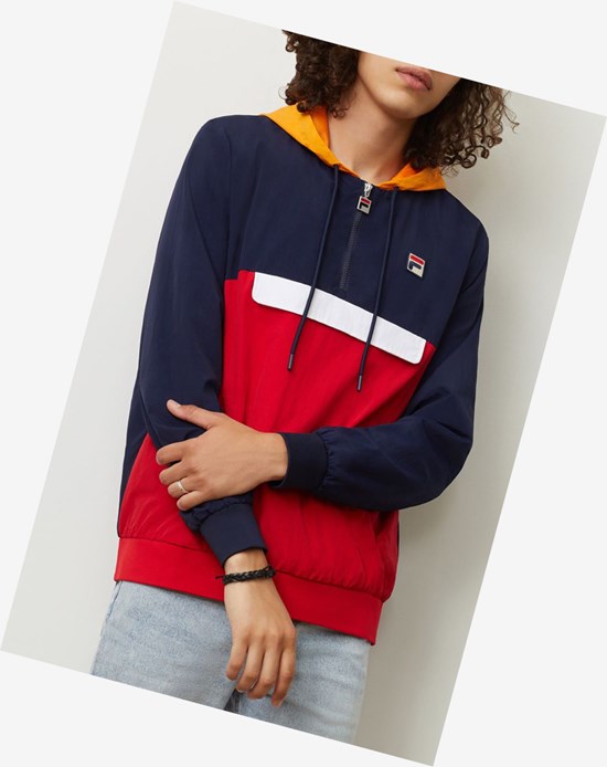 Fila Macker 2 Viento Jacket Peac/Cred/Flor | 50MVHGUIW