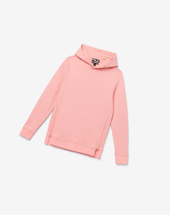 Fila Maddox Pullover Hoodie 681 Strawberry Ice | 09WTAGKJP