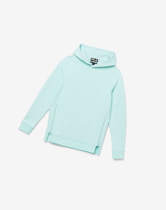 Fila Maddox Pullover Hoodie Azules | 30CNZPLID