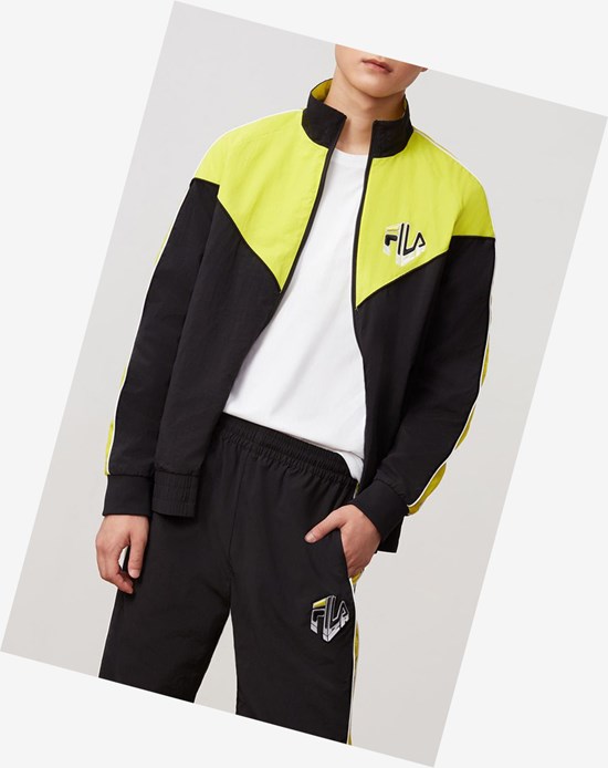 Fila Malcom Pista Suit Jacket Blk/Sulph | 87COURKIT