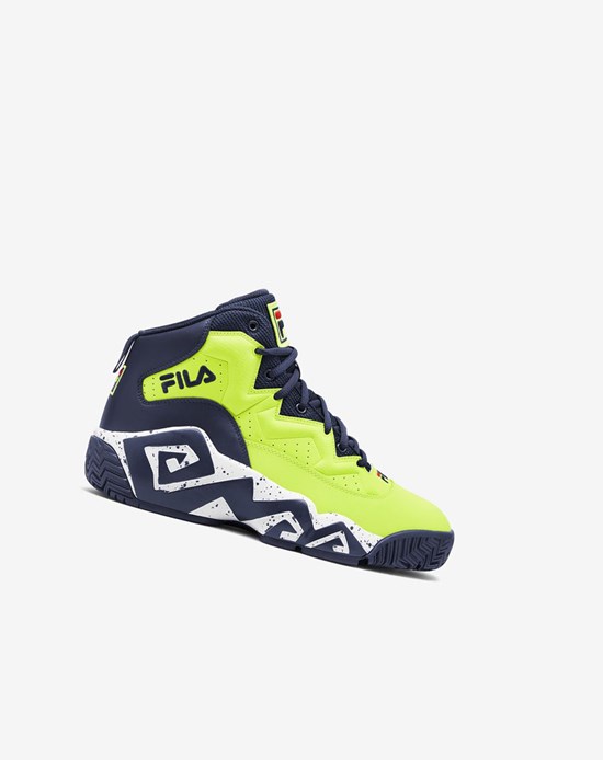 Fila Mb Sneakers Amarillo Azul Marino Blancas | 12LMBCKUV