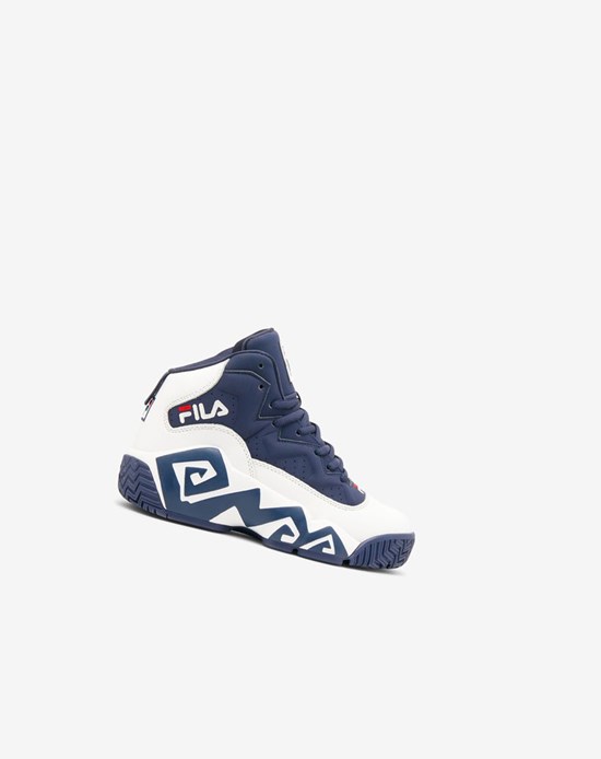 Fila Mb Tenis Shoes Blancas Azul Marino Rojas | 36AWMOHKB