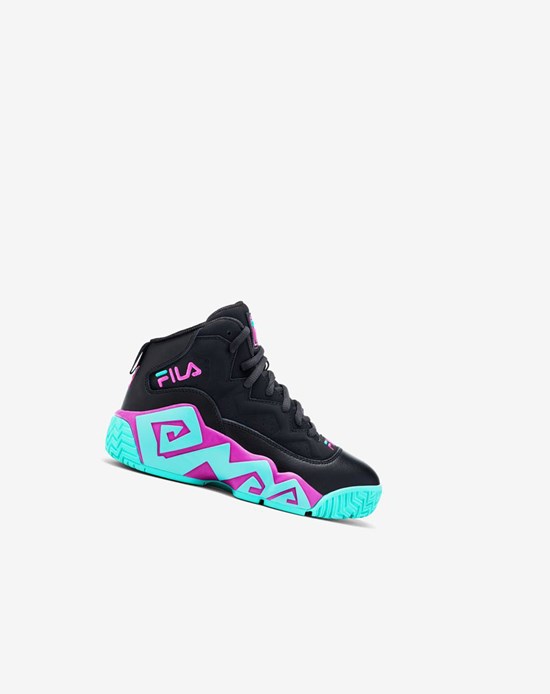 Fila Mb Tenis Shoes Negras Moradas Flores | 12KWDXIUZ