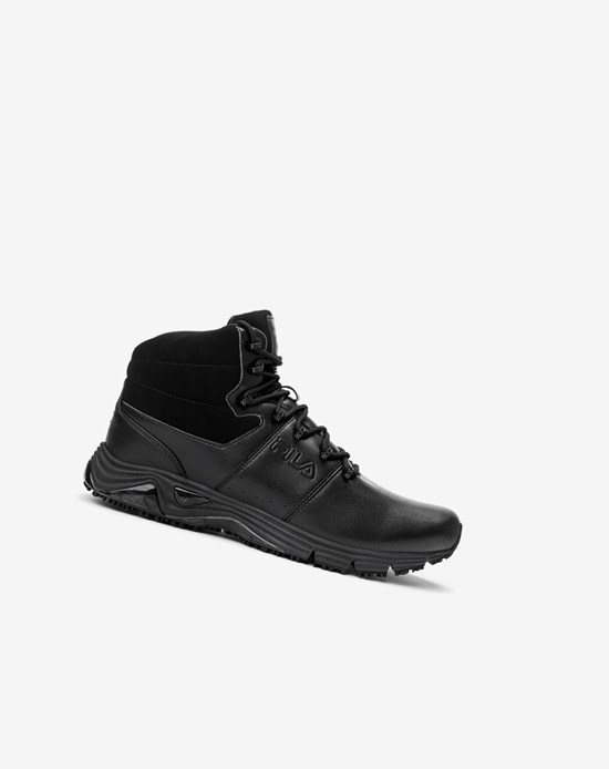 Fila Memory Breach Slip Resistant Shoe Casuales Shoes Black/Black/Blk | 25ENJVRLX