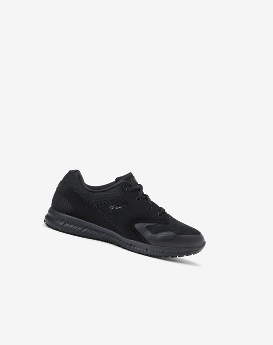 Fila Memory Layers Evo Slip Resistant Anchos Ancho Shoe Tenis Shoes Blk/Blk/Blk | 43DVONWEH