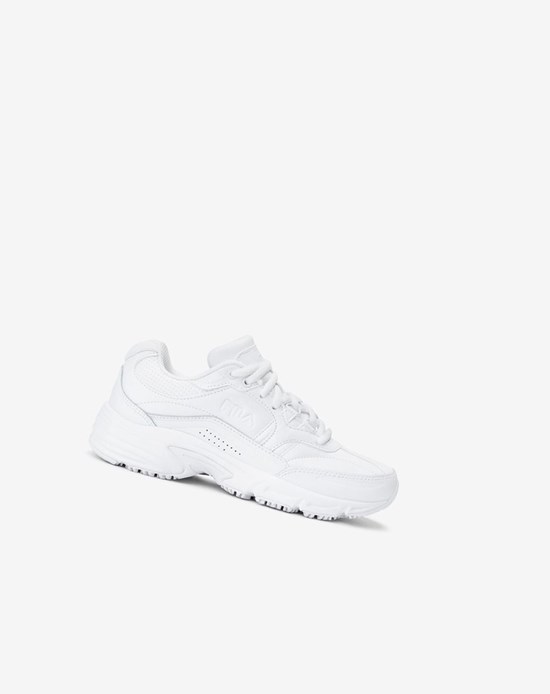 Fila Memory Workshift Slip Resistant Shoe Casuales Shoes Wht/Wht/Wht | 18UIBJXNM