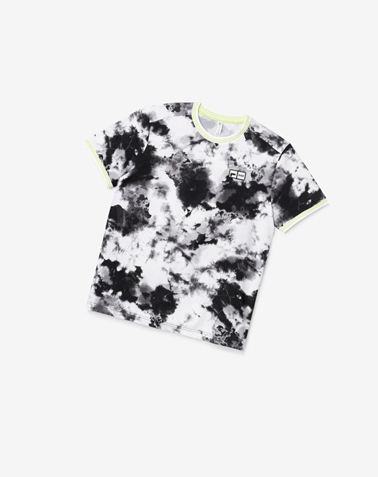 Fila Msgm X Fila Printed Performance Tee Negras | 54ARDHYLU