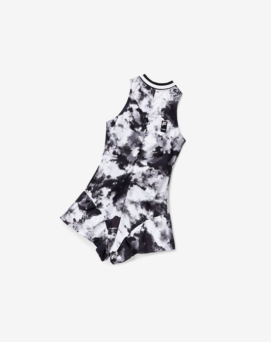 Fila Msgm X Fila Tie Dye Romper Vestido Negras | 17KCPLSYJ