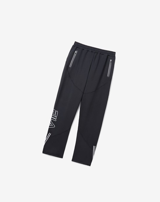 Fila Nusrat Pant Negras Negras Plateadas | 65JBEFRGM