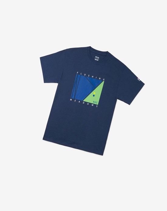 Fila Nyc Court Tee Azul Marino | 14LHTZJGQ