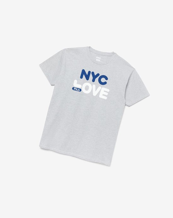 Fila Nyc Love Tee Gris | 79XDEINWC