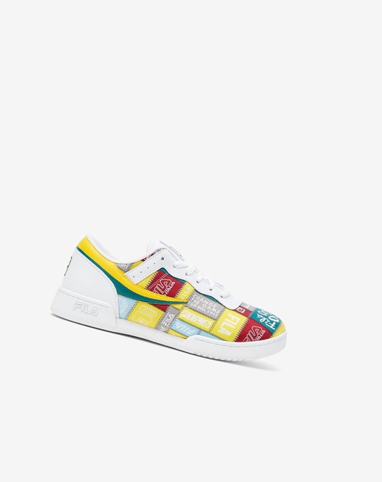 Fila Original Fitness Patchwork Sneakers Blancas Amarillo | 19ZVNATHK