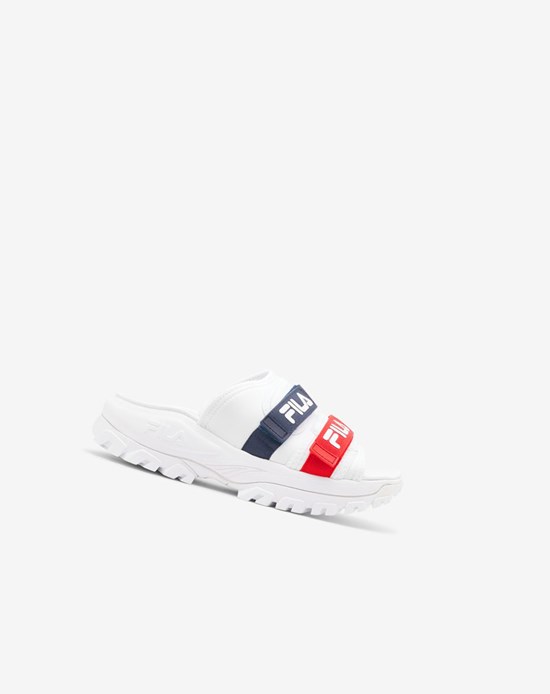 Fila Outdoor Chanclas Chanclas Sandals Blancas Azul Marino Rojas | 01FNOTRCM