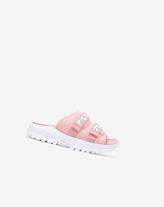 Fila Outdoor Chanclas Chanclas Sandals Rosas Rosas Blancas | 29TNDXYZU