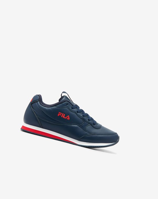 Fila Panzia Tenis Shoes Azul Marino Rojas Blancas | 61NBCGJDP