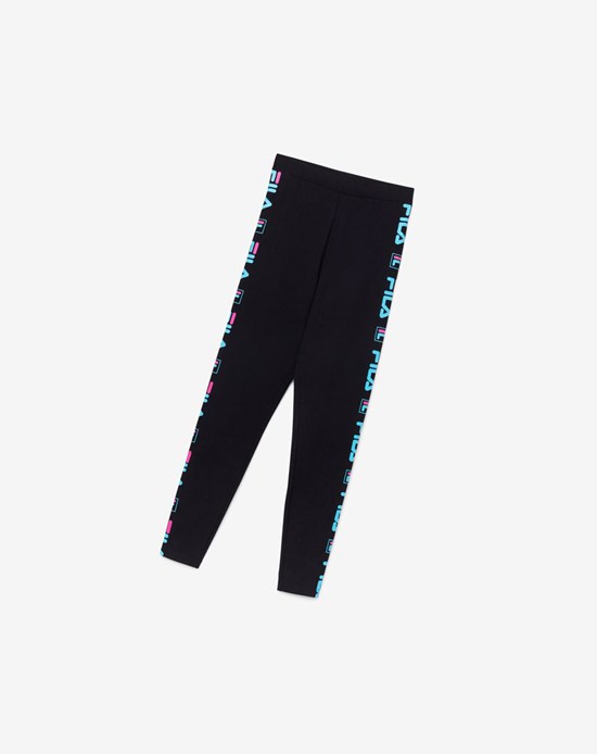 Fila Parma Legging Negras Azules Rosas | 53RLTAXMZ