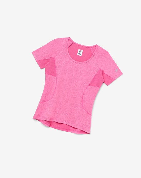 Fila Pickleball Corta Sleeve Top Rosas | 74RUPSABE