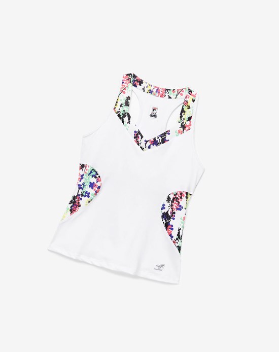 Fila Pickleball Halter Tank Multicolor Blancas | 35XSTEQWB