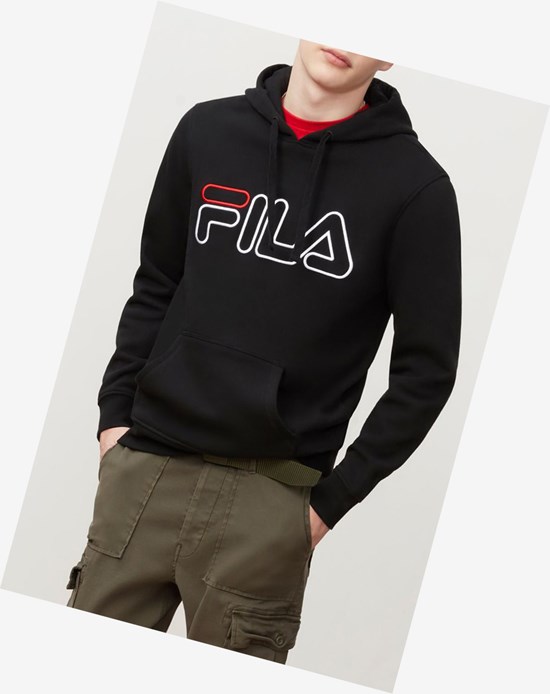 Fila Prati Hoodie Negras Rojas Blancas | 06WVJYGBE