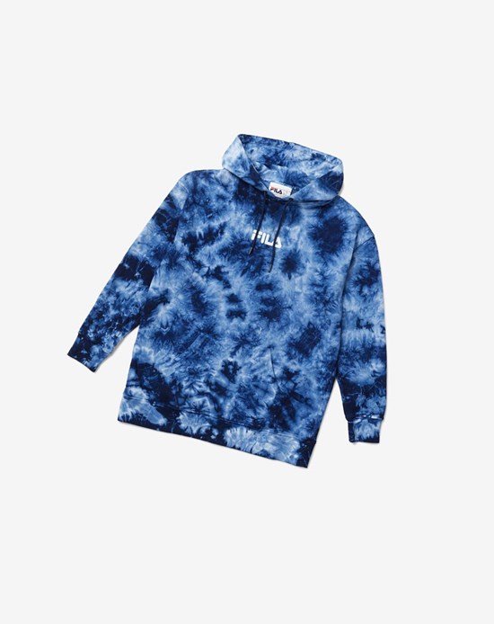 Fila Presley Tie Dye Hoodie Peacoattiedye | 60VWLGEON