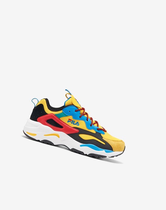 Fila Ray Tracer Festival Sneakers Amarillo Negras Azules | 16VIBPWAL