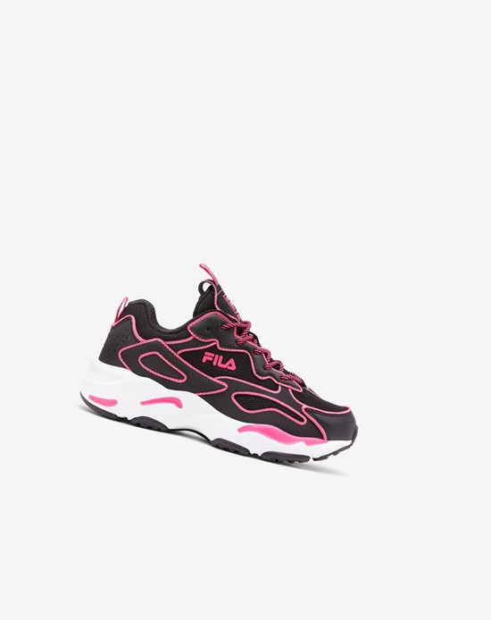 Fila Ray Tracer Neon Sneakers Blk/Pglo/Wht | 26HXEQDZI